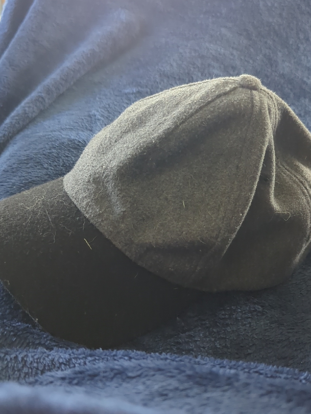 Classic Black Men's Wool Baseball Cap